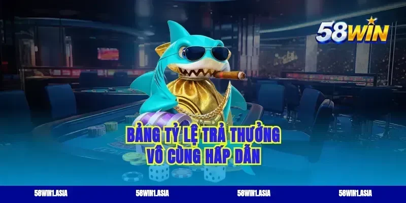 Bảng tỷ lệ trả thưởng vô cùng hấp dẫn