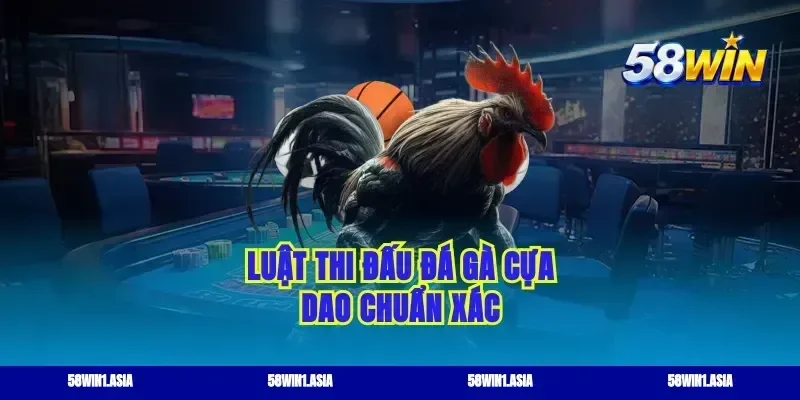 Luật thi đấu đá gà cựa dao chuẩn xác