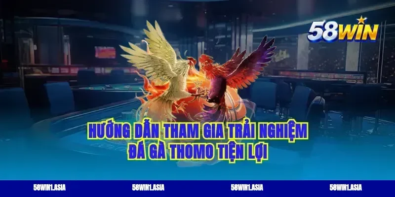 Hướng dẫn tham gia trải nghiệm đá gà thomo tiện lợi